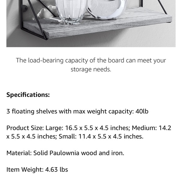 Floating Shelves for Bedroom, Shelves for Wall Decor, Wall Shelves for Living Ro - Picture 10 of 12